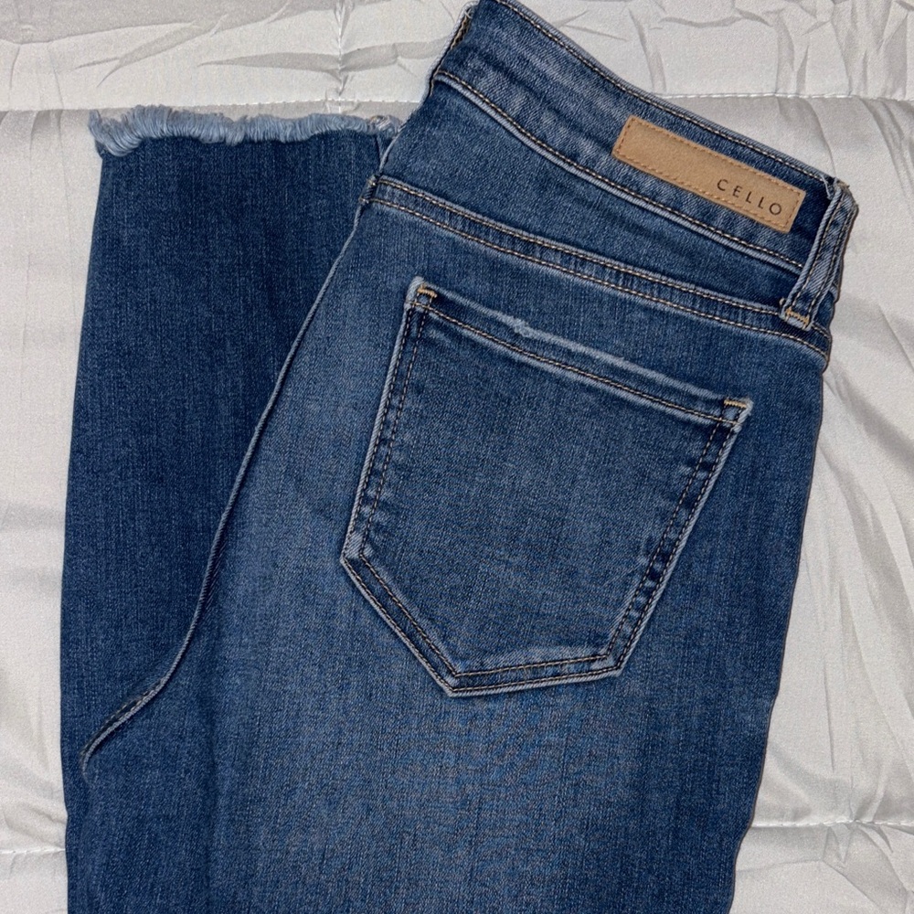 Cello Women's Dark Blue Ankle Jeans